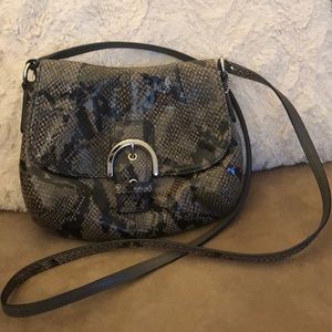 Coach Snakeskin Crossbody / Shoulder Purse